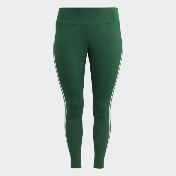 Adidas Legging Adicolor Classics 3 Bandes Vert Foncé (grande Taille)