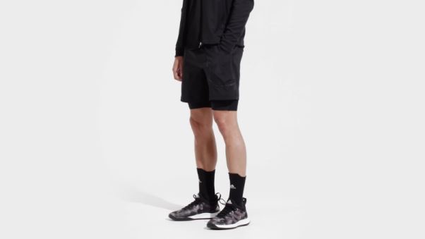 Tennis Us Series Short 2 En 1 Adidas Noir