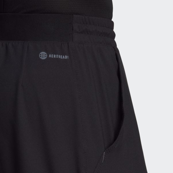 Tennis Us Series Short 2 En 1 Adidas Noir