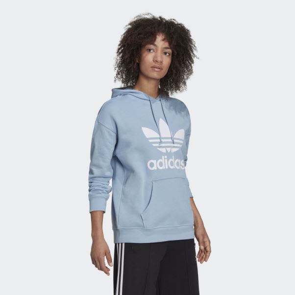 Ciel Ambiant Adidas Adicolor Sweat à Capuche Trèfle Mode
