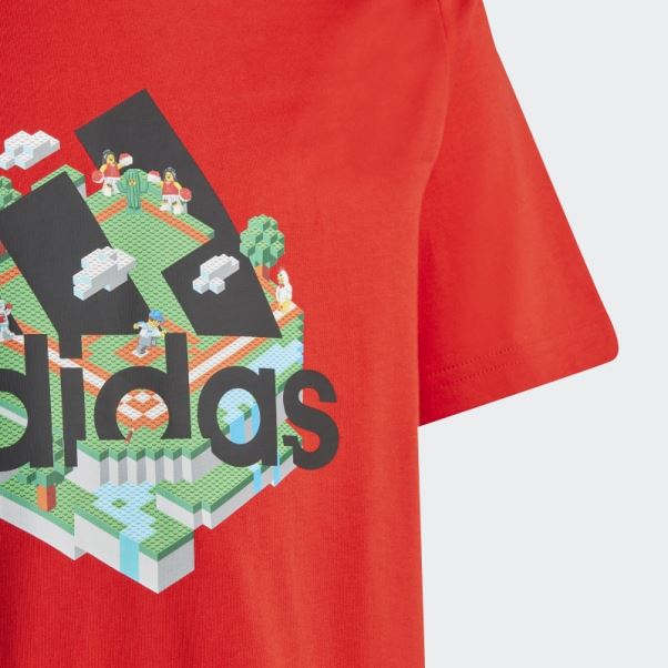 T-shirt Graphique Adidas X Lego Rouge
