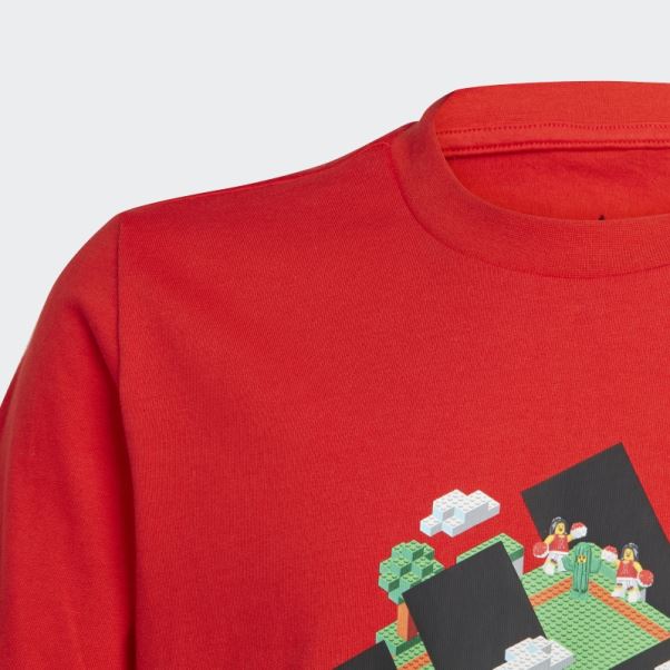 T-shirt Graphique Adidas X Lego Rouge