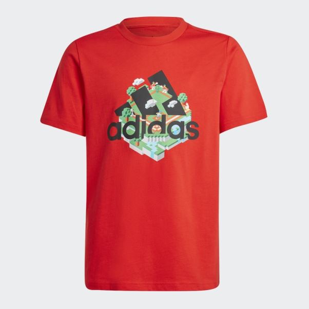 T-shirt Graphique Adidas X Lego Rouge
