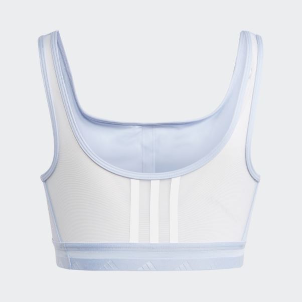 Soutien-gorge Techfit à Maintien Léger Adidas Aube Aeroreact Bleu