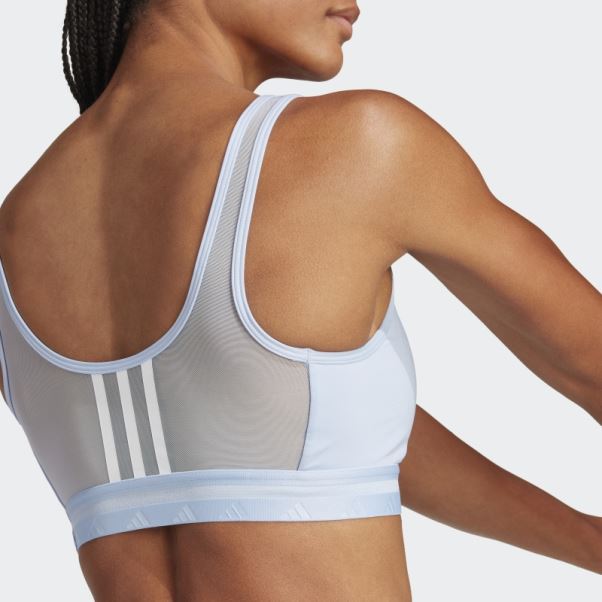 Soutien-gorge Techfit à Maintien Léger Adidas Aube Aeroreact Bleu
