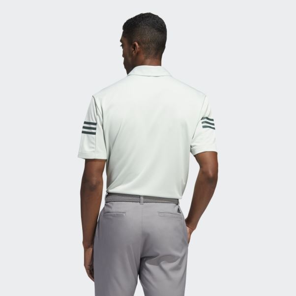 Polo Adidas Vert 3 Bandes