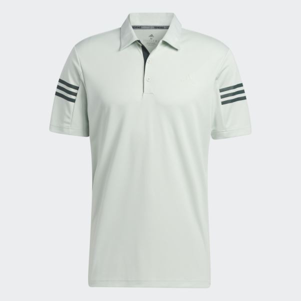Polo Adidas Vert 3 Bandes