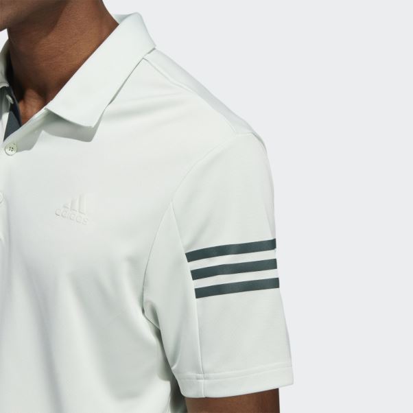 Polo Adidas Vert 3 Bandes