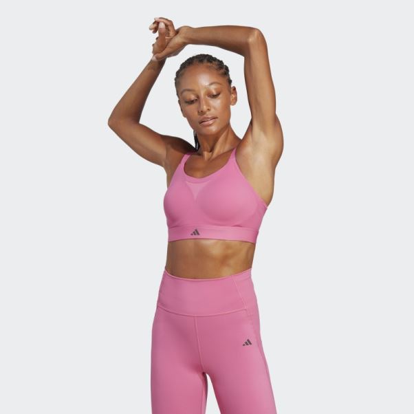 Soutien-gorge D'entraînement à Maintien élevé Adidas Impact Fushia