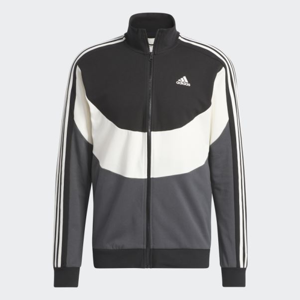 Adidas Survetement Color Block Gris
