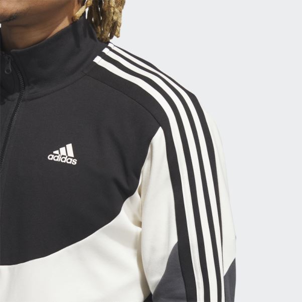 Adidas Survetement Color Block Gris