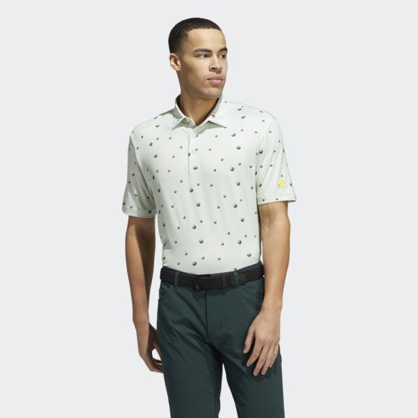 Polo Adidas Ultimate365 Vert Sur L'ensemble