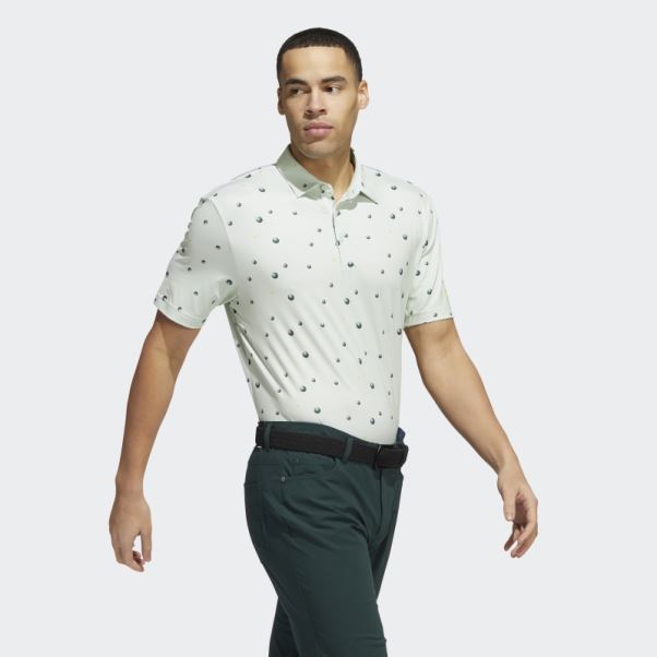 Polo Adidas Ultimate365 Vert Sur L'ensemble