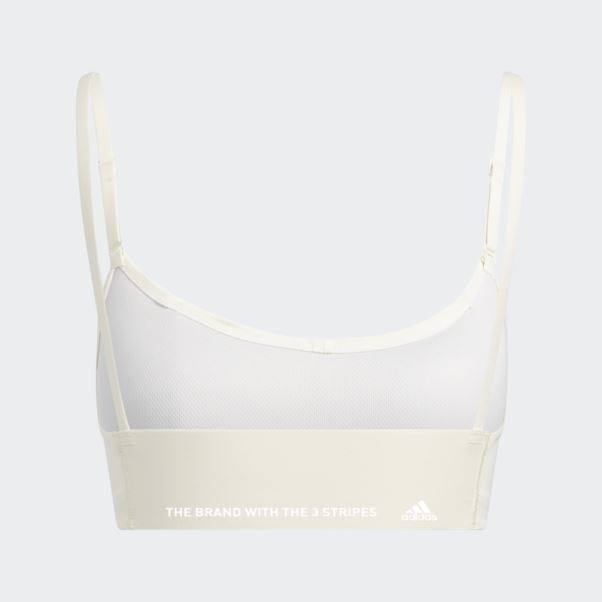 Soutien-gorge à Maintien Léger Yoga Studio Adidas Blanc