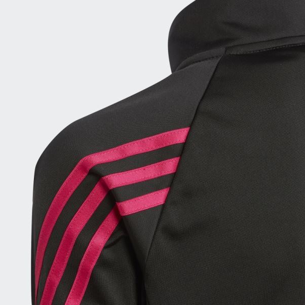 Survetement Team Polyester Regular 3 Bandes Noir Adidas