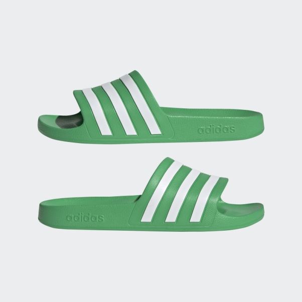 Claquettes Adilette Aqua Vertes Adidas