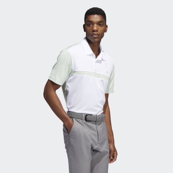 Polo Adidas Color Block Vert