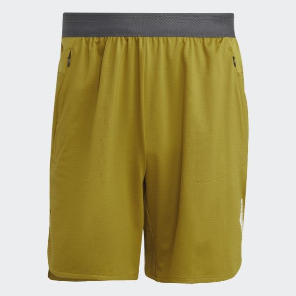 Short Adidas Olive Conçu Pour L'entraînement Heat.rdy Hiit