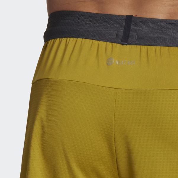 Short Adidas Olive Conçu Pour L'entraînement Heat.rdy Hiit