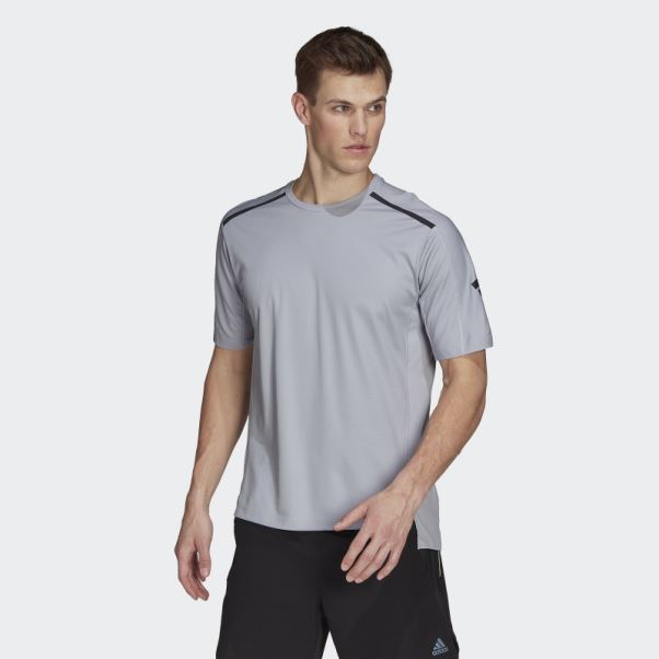 T-shirt D'entraînement Enduit De Pu Adidas Argent