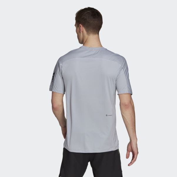 T-shirt D'entraînement Enduit De Pu Adidas Argent