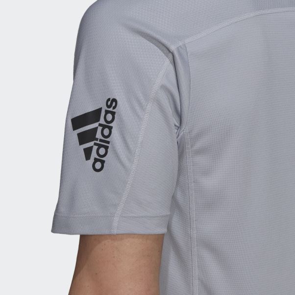 T-shirt D'entraînement Enduit De Pu Adidas Argent