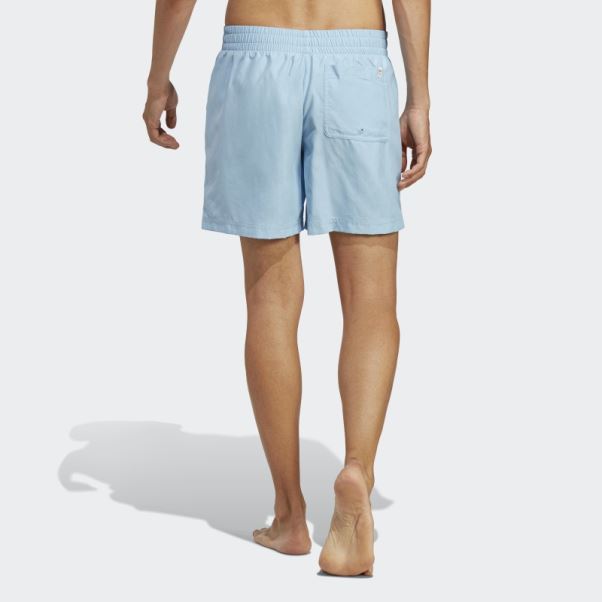 Short De Bain Uni Bleu Originals Essentials Adidas