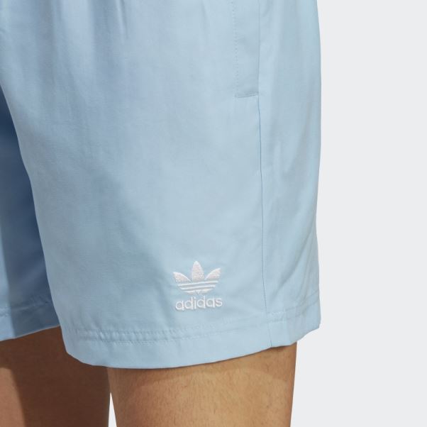 Short De Bain Uni Bleu Originals Essentials Adidas