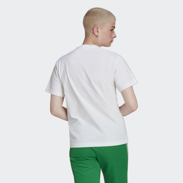 Tee Shirt Broderie Adidas Blanc