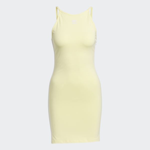 Adicolor Classics Robe D'été Moulante Jaune Adidas