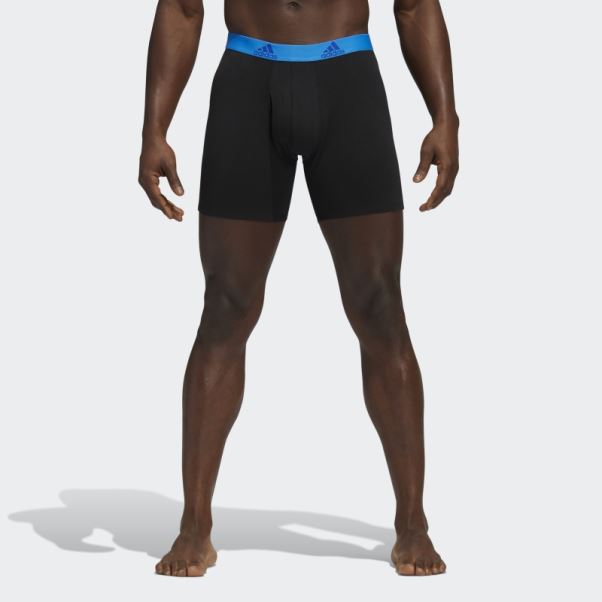 Boxer En Coton Stretch 3 Paires Noir Adidas
