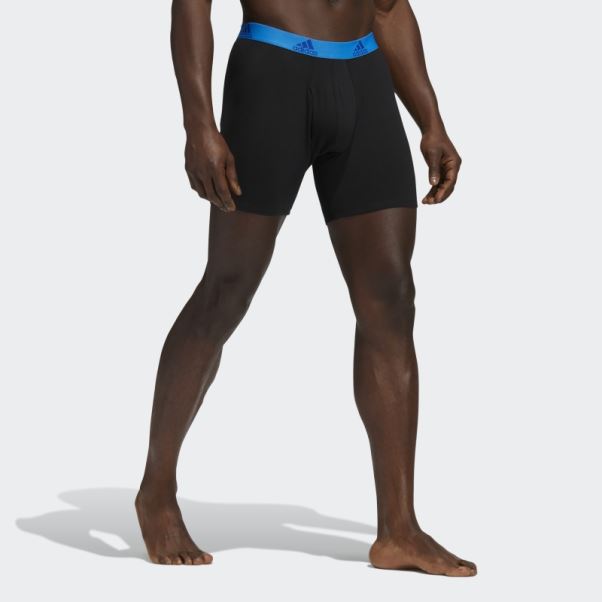 Boxer En Coton Stretch 3 Paires Noir Adidas