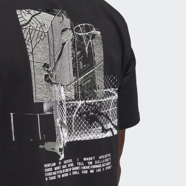 Dame D.o.l.l.a. Tee Shirt Ext Ply 2 Adidas Noir
