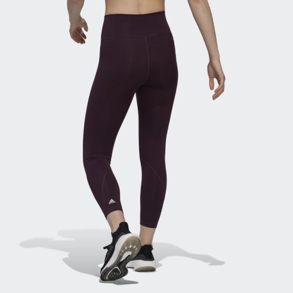 Legging Adidas Optime Training 7/8 Bordeaux