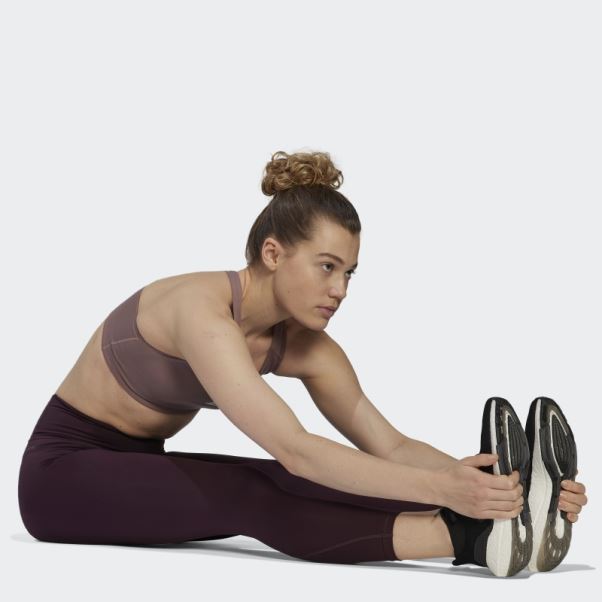 Legging Adidas Optime Training 7/8 Bordeaux
