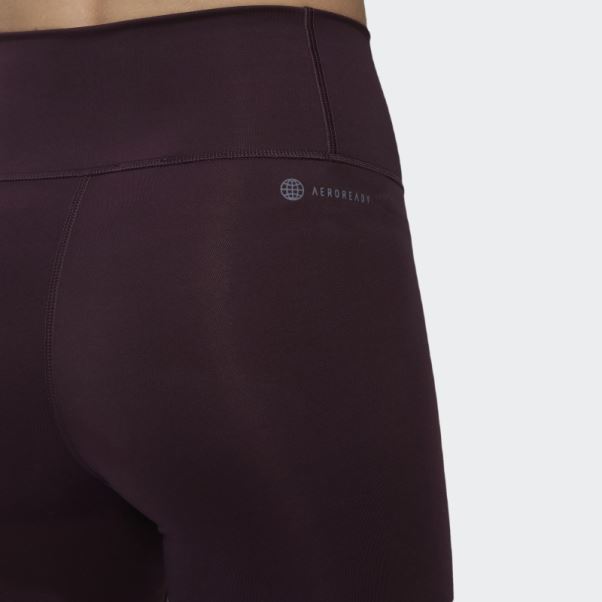 Legging Adidas Optime Training 7/8 Bordeaux