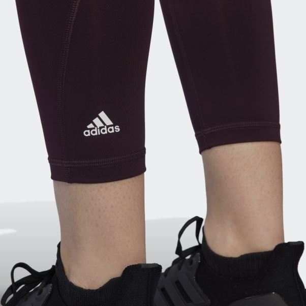 Legging Adidas Optime Training 7/8 Bordeaux
