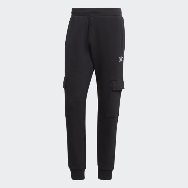 Pantalon Cargo Adidas Trefoil Essentials Noir