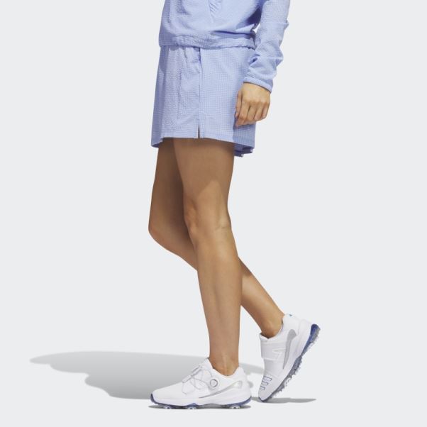 Jupe-short De Golf En Seersucker 16 Pouces Adidas Bleu