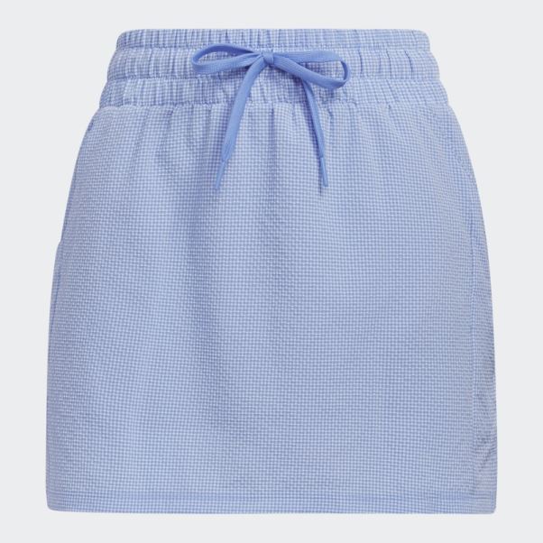Jupe-short De Golf En Seersucker 16 Pouces Adidas Bleu