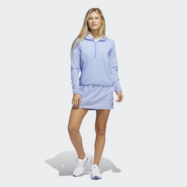 Jupe-short De Golf En Seersucker 16 Pouces Adidas Bleu