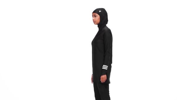 Adidas Haut De Maillot De Bain Manches Longues Noir