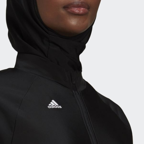Adidas Haut De Maillot De Bain Manches Longues Noir