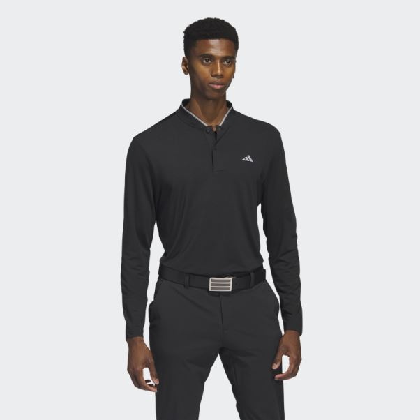 Polo Adidas Noir Manches Longues