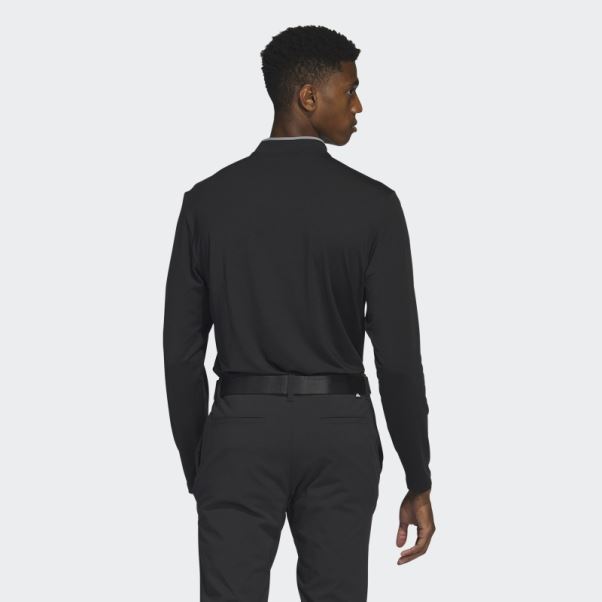Polo Adidas Noir Manches Longues