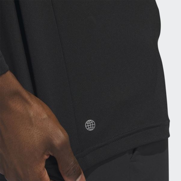 Polo Adidas Noir Manches Longues