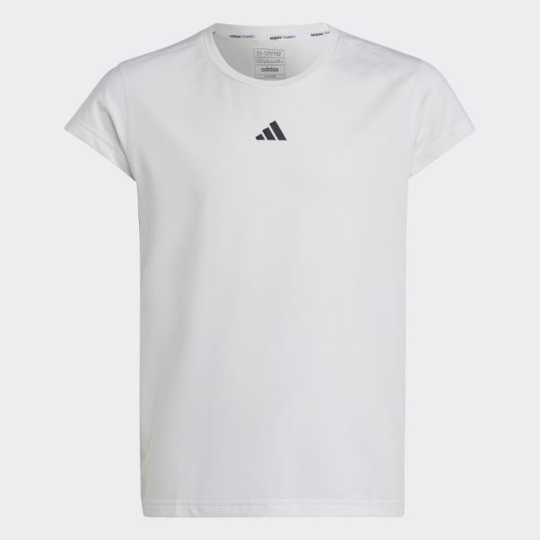 Tee Shirt Aeroready 3 Bandes Blanc Adidas