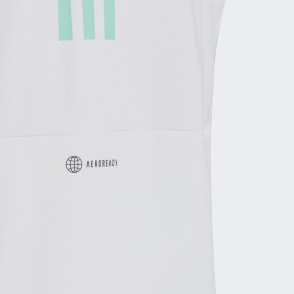 Tee Shirt Aeroready 3 Bandes Blanc Adidas