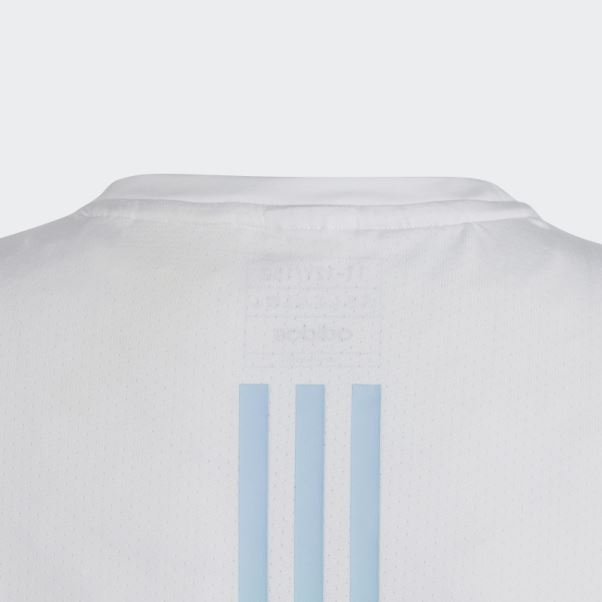 Tee Shirt Aeroready 3 Bandes Blanc Adidas