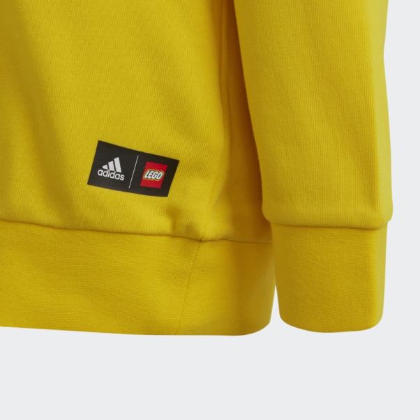 Adidas X Classic Lego Sweat à Capuche Jaune Fashion